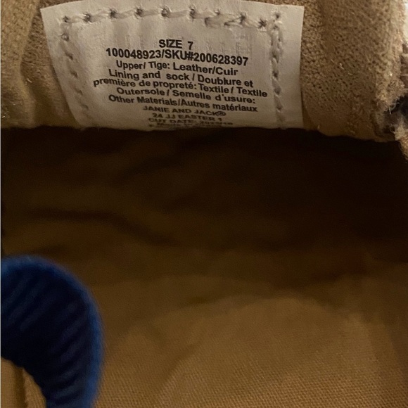 Janie & Jack Tan Penny Loafer Casual Shoes New Size 7 - Picture 7 of 10